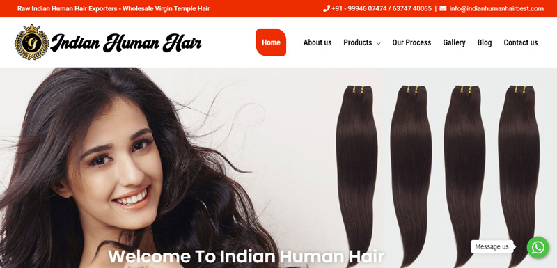 Indian Human Hair - Website Designers in Madurai